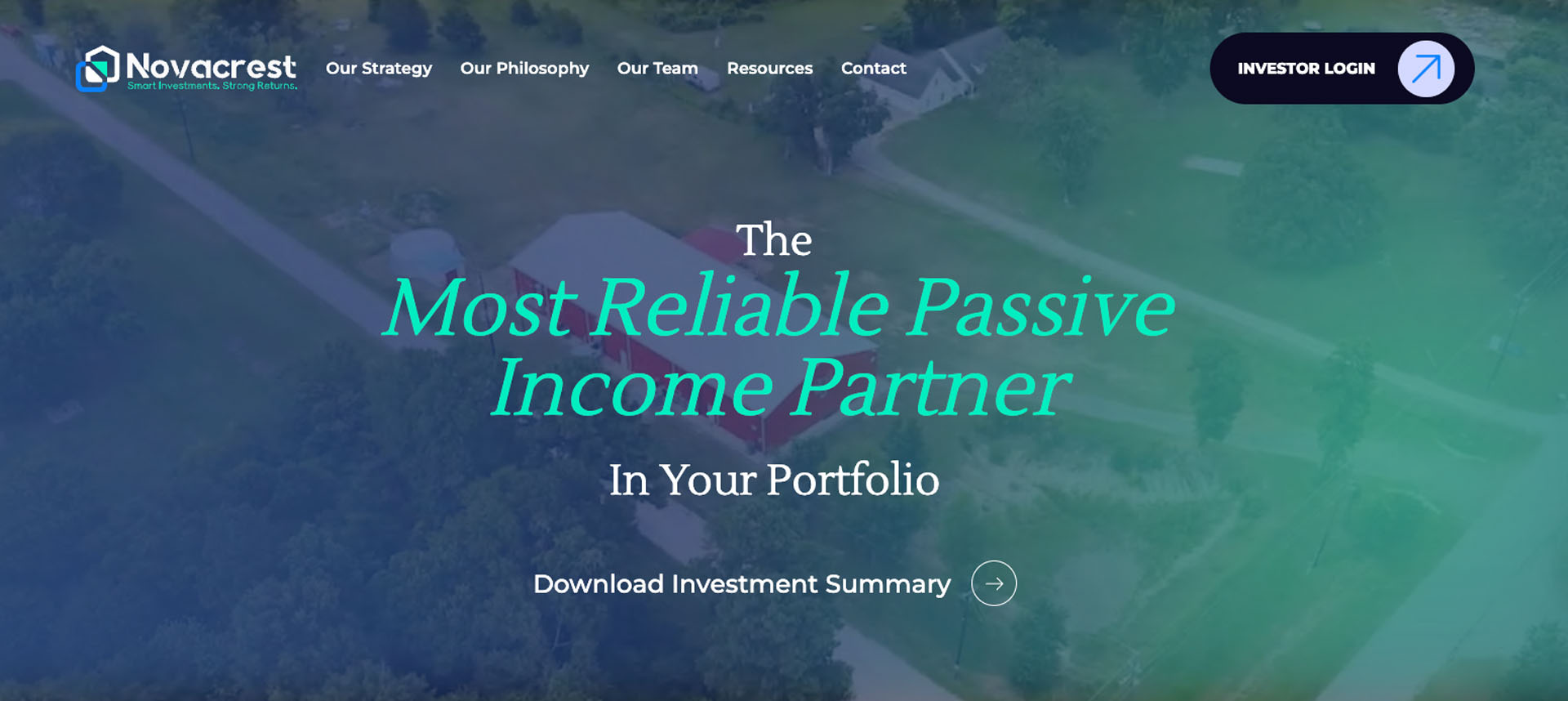 Novacrest website designed by Arising Co